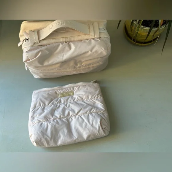 Rare Beauty by Selena Gomez Puffy Toiletry Bag Bundle in Soft Peach Pink - Picture 3 of 8